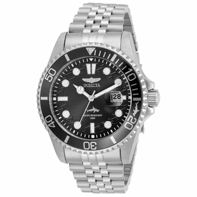 Invicta 30609 Men's Pro Diver Black Dial Silver Tone Bracelet Watch