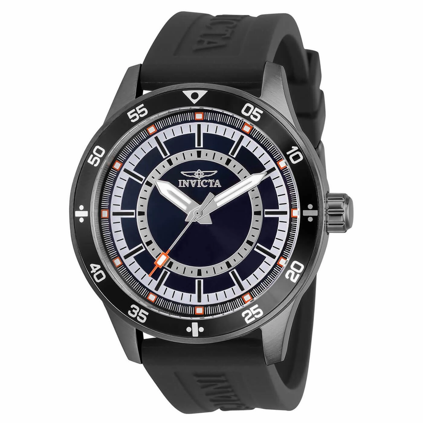 Invicta 30717 Men's Specialty Black Case Blue Dial Strap Watch