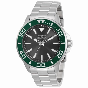 Invicta 30746 Men's Pro Diver Charcoal Dial Steel Bracelet Watch