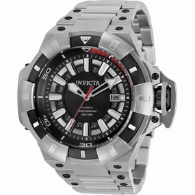 Invicta Men's Automatic Watch - Akula Black and Silver Tone Dial Bracelet | 31814