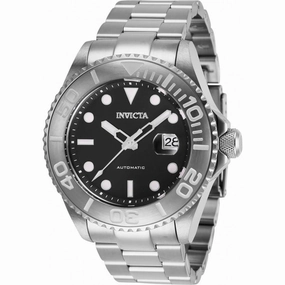 Invicta Men's Automatic Watch - Pro Diver Black Dial Stainless Steel Bracelet | 27304