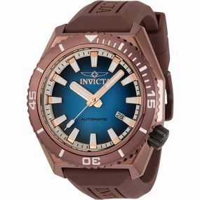 Invicta Men's Automatic Watch - Pro Diver Blue Dial Silicone Rubber Strap | 33907