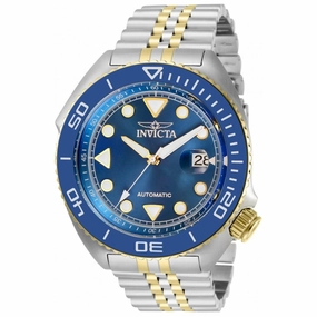Invicta Men's Automatic Watch - Pro Diver Blue Dial Two Tone Bracelet | 30416