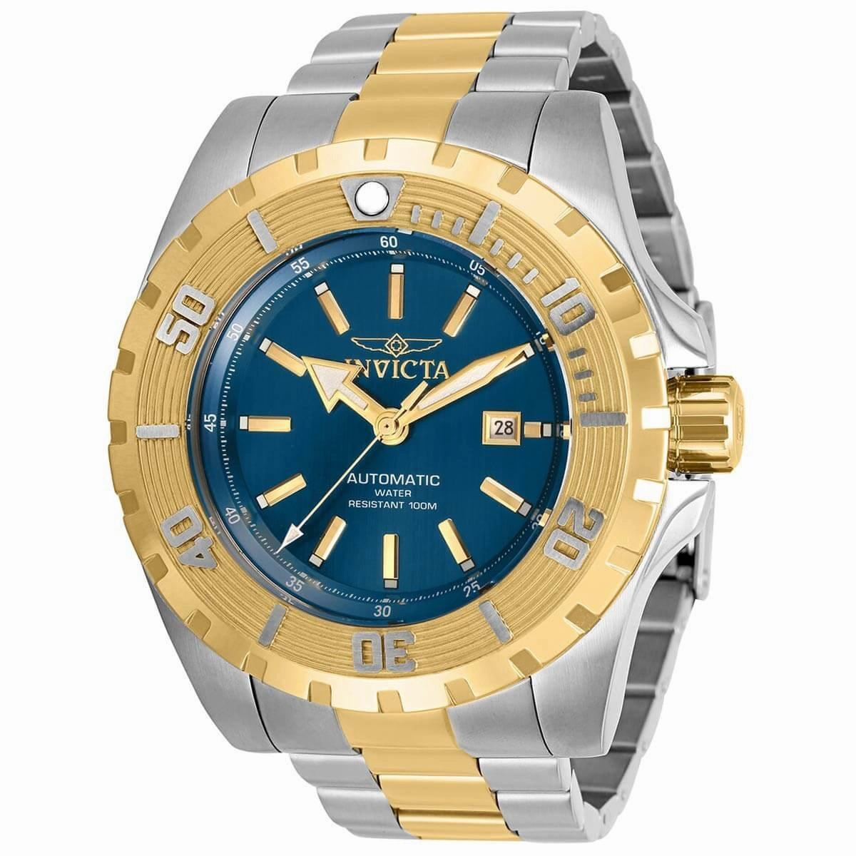 Invicta Men's Automatic Watch - Pro Diver Blue Dial Two Tone Bracelet | 30502