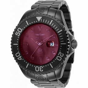 Invicta Men's Automatic Watch - Pro Diver Stainless Steel Bracelet Red Dial | 33423