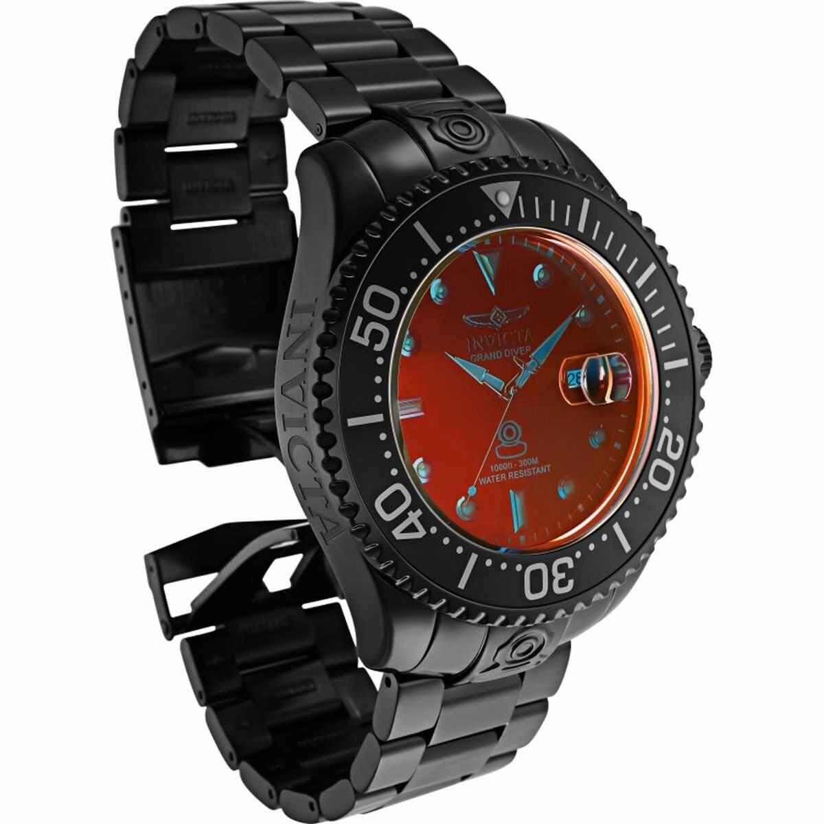 Invicta Men's Automatic Watch - Pro Diver Stainless Steel Bracelet Red Dial | 33423