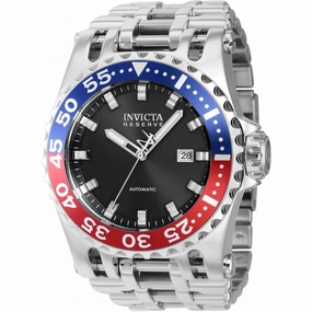 Invicta Men's Automatic Watch - Reserve Chaos Black Dial Silver Steel Bracelet | 38704