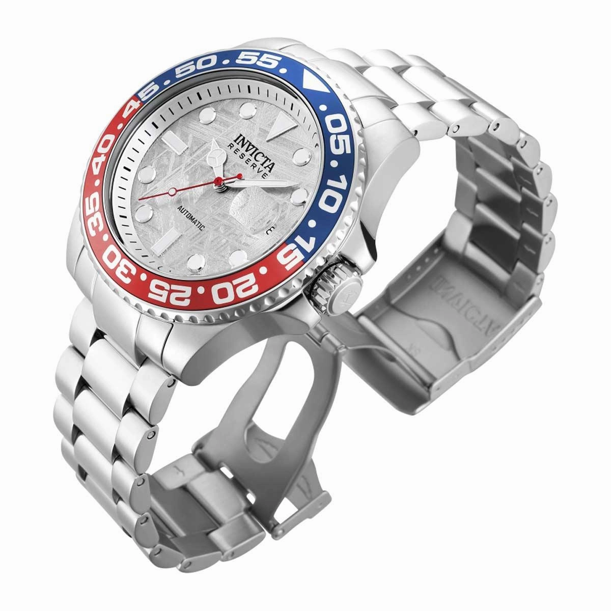 Invicta Men's Automatic Watch - Reserve Silver Tone Dial Steel Bracelet | 34199