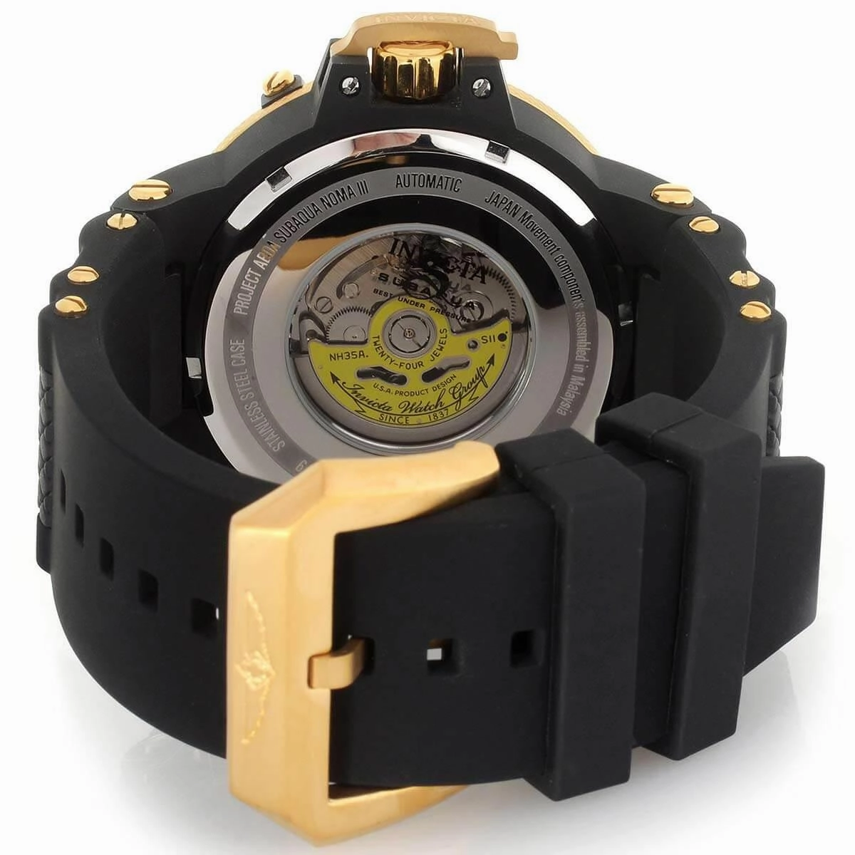Invicta Men's Automatic Watch - Subaqua Noma III Dark Grey Dial Strap | 31722