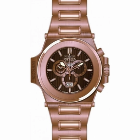 Invicta Men's Chrono Watch - Reserve Akula Brown Dial Rose Gold Bracelet | 31678