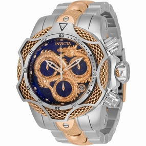 Invicta Men's Chrono Watch - Reserve Venom Blue and Rose Gold Dial Bracelet | 31518