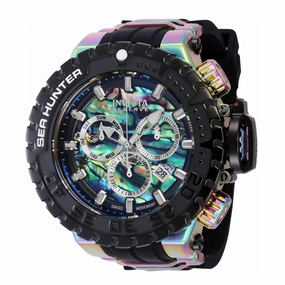 Invicta Men's Chrono Watch - Sea Hunter Iridescent Steel and Black Strap | 41015