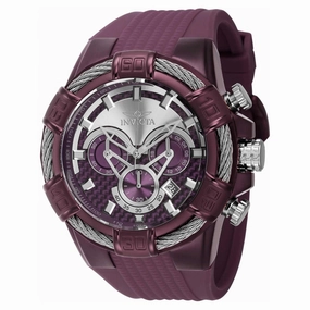 Invicta Men's Chronograph Watch - Bolt Light Purple and Silver Dial Strap | 40672