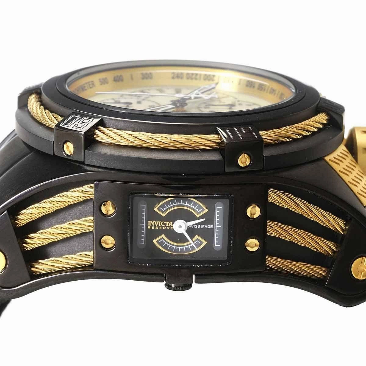 Invicta Men's Chronograph Watch - Bolt MOP Dial Black Stainless Steel bracelet | 19422