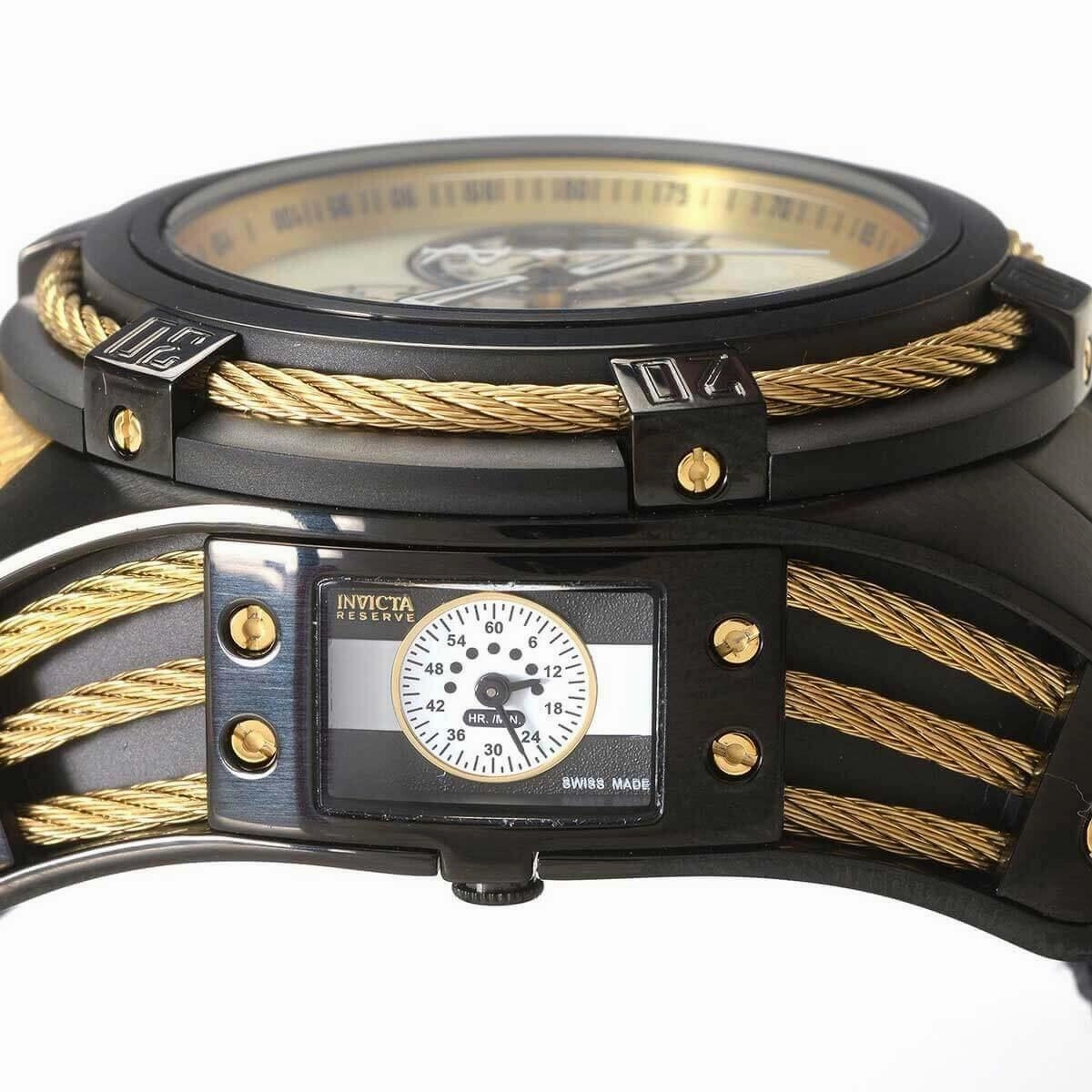 Invicta Men's Chronograph Watch - Bolt MOP Dial Black Stainless Steel bracelet | 19422