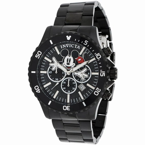 Invicta Men's Chronograph Watch - Disney Mickey Mouse Black Bracelet | 39046