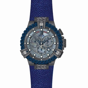 Invicta Men's Chronograph Watch - Jason Taylor MOP Dial Blue Rubber Strap | 34212
