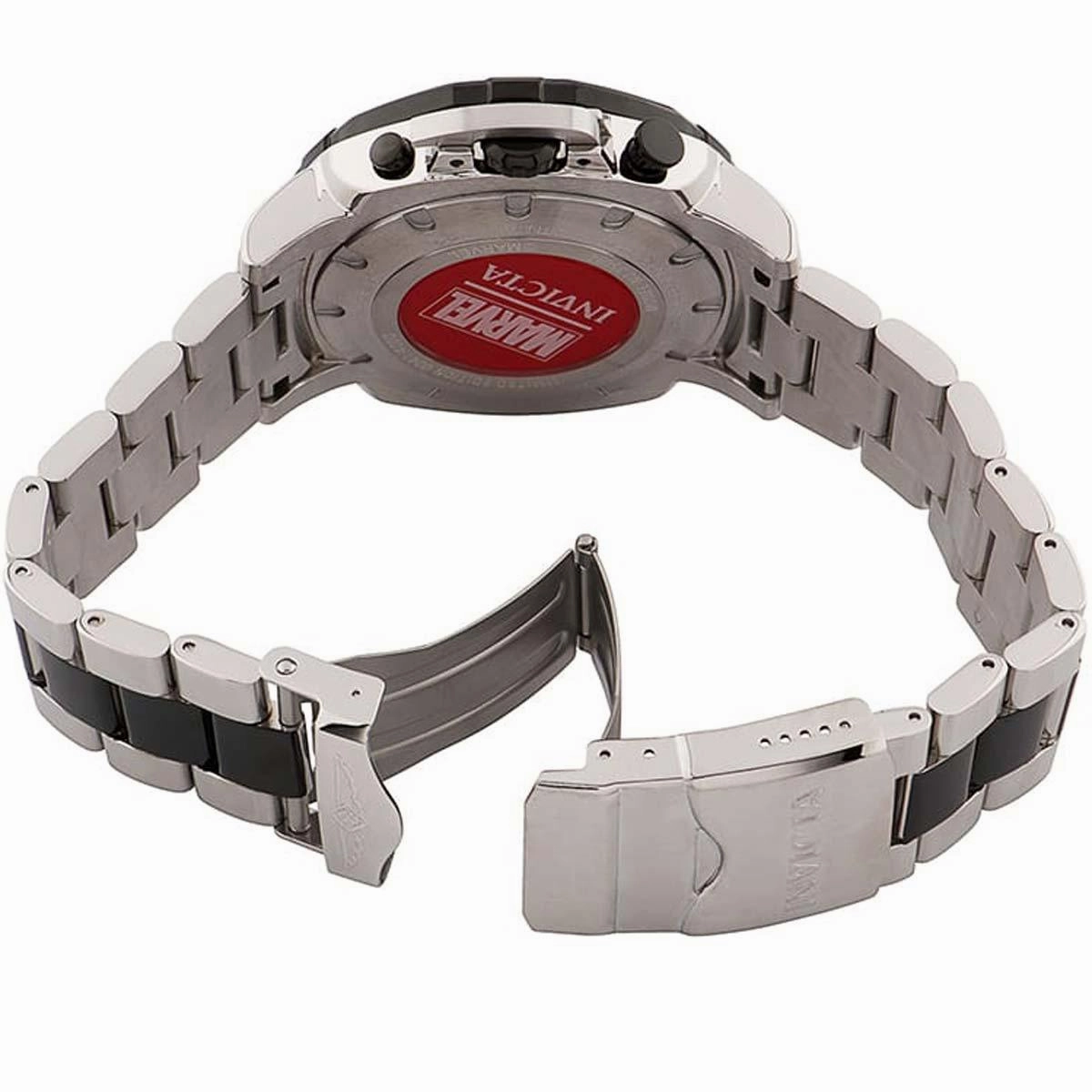 Invicta Men's Chronograph Watch - Marvel Punisher Black and Silver Dial | 35094