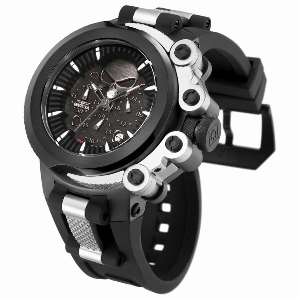 Invicta Men's Chronograph Watch - Marvel Two Tone Black and Silver Tone Strap | 26006