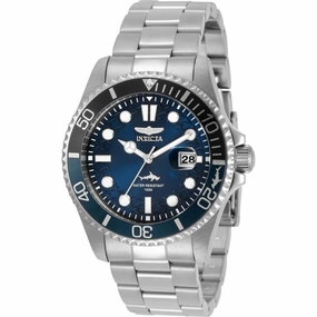 Invicta Men's Chronograph Watch - Pro Diver Blue Dial Silver Tone Bracelet | 30807