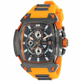 Invicta Men's Chronograph Watch - S1 Rally Diablo Quartz Black and Orange Strap | 37797