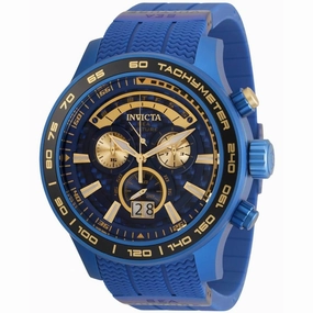 Invicta Men's Chronograph Watch - Sea Vulture Blue Dial Silicone Strap | 36600