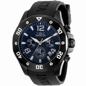 Invicta Men's Chronograph Watch - Specialty Quartz Dark Blue Dial Strap | 31212