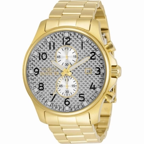 Invicta Men's Chronograph Watch - Specialty Silver Carbon Fiber Dial Bracelet | 34032
