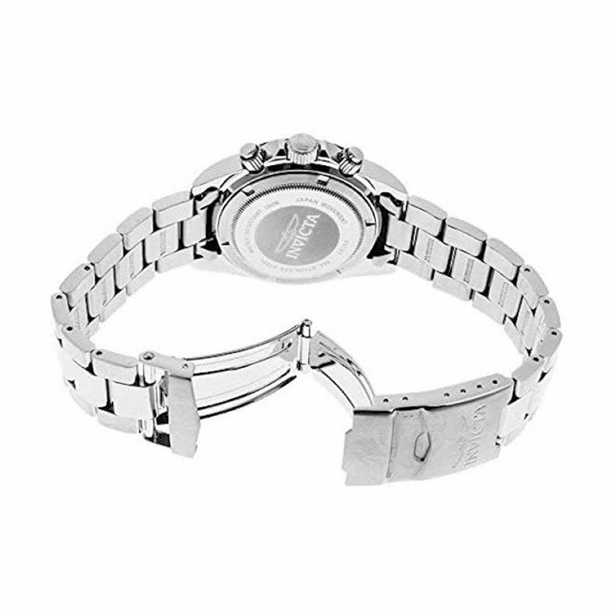Invicta Men's Chronograph Watch - Speedway Black Bezel Silver Tone Dial | 26111