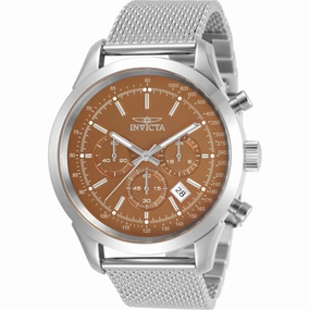 Invicta Men's Chronograph Watch - Speedway Brown Dial Mesh Bracelet | 31294