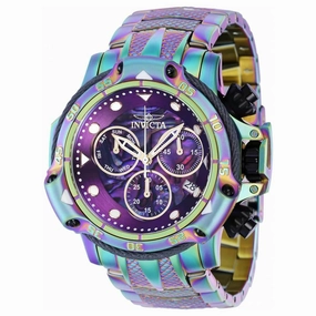 Invicta Men's Chronograph Watch - Subaqua Purple Dial Iridescent Bracelet | 38329