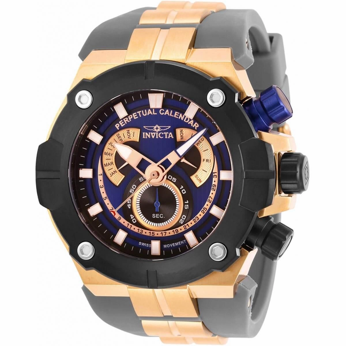 Invicta Men's Dive Watch - Sea Hunter Two Tone Grey and Rose Gold Strap | 29956