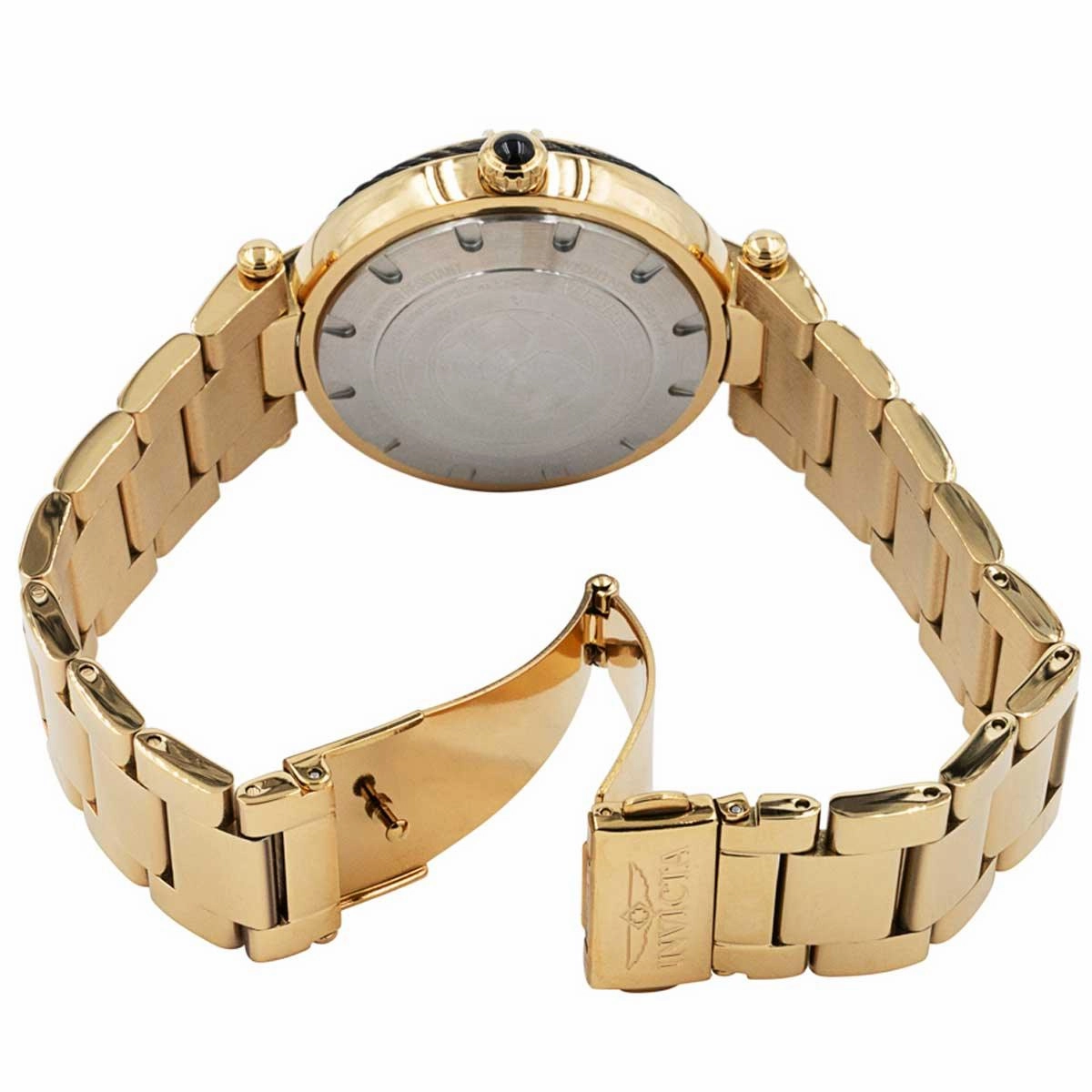 Invicta Men's Japanese Quartz Watch - DC Comics Batman Yellow Gold Bracelet | 36955