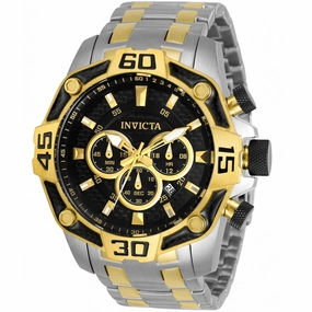 Invicta Men's Japanese Quartz Watch - Pro Diver Chronograph Two Tone Bracelet | 33853