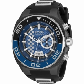 Invicta Men's Japanese Quartz Watch - Speedway Black Silicone Rubber Strap | 33193