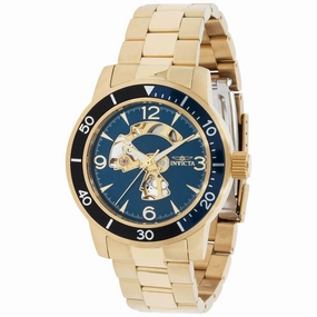 Invicta Men's Mechanical Watch - Specialty Black and Blue Bezel Bracelet | 38548
