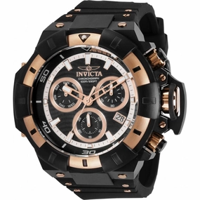 Invicta Men's Quartz Chronograph Watch - Akula Black and RG Dial Strap | 31896