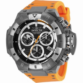 Invicta Men's Quartz Chronograph Watch - Akula Orange Silicone Rubber Strap | 31894