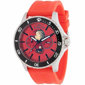 Invicta Men's Quartz Watch - Character Collection Linus Red Silicone Strap | 38647