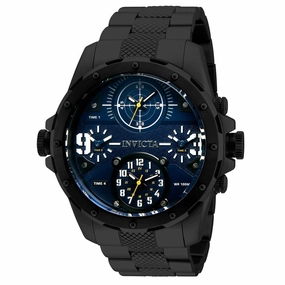 Invicta Men's Quartz Watch - Coalition Forces Black and Blue Dial Bracelet | 31145