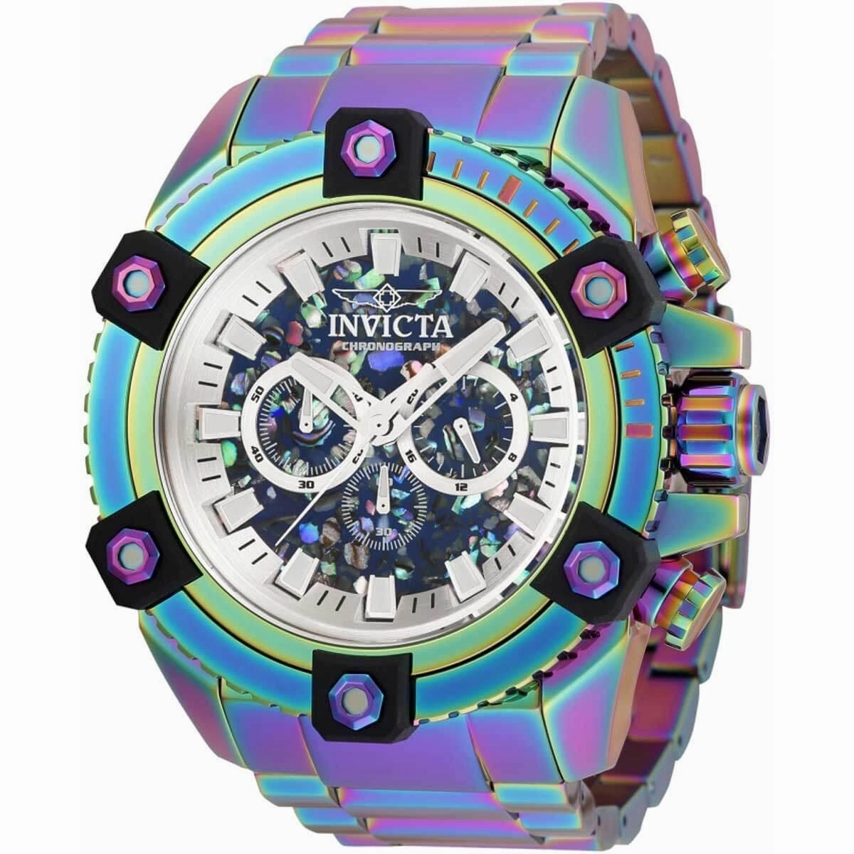 Invicta Men's Quartz Watch - Coalition Forces Chronograph Iridescent Bracelet | 35979