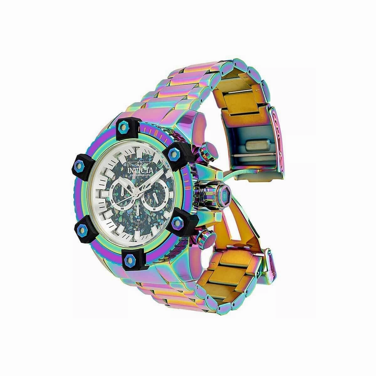 Invicta Men's Quartz Watch - Coalition Forces Chronograph Iridescent Bracelet | 35979