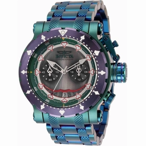 Invicta Men's Quartz Watch - DC Comics Joker Chronograph Green SS Bracelet | 34832