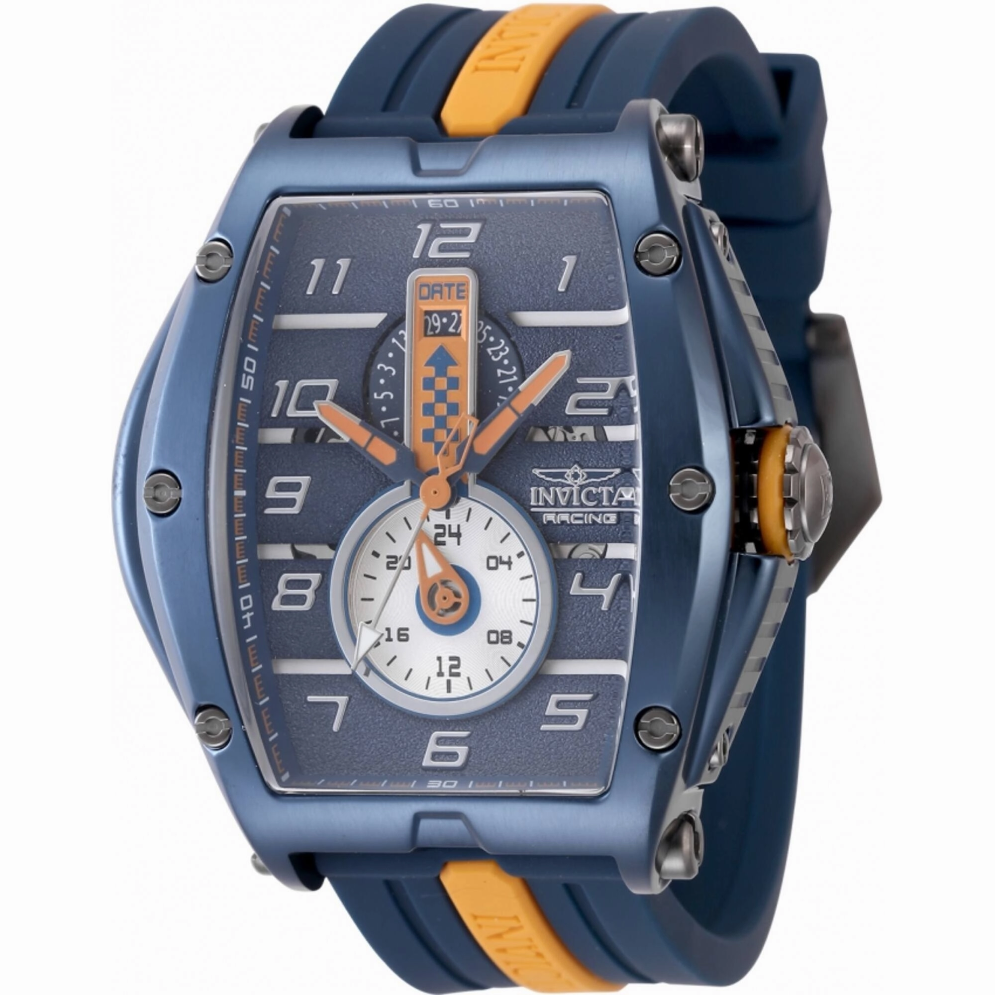 Invicta Men's Quartz Watch - Invicta Racing Orange and Blue Silicone Strap | 47388
