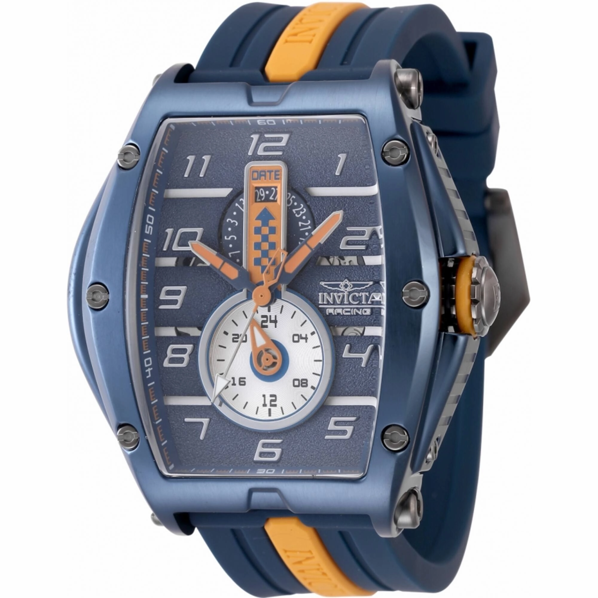 Invicta Men's Quartz Watch - Invicta Racing Orange and Blue Silicone Strap | 47388
