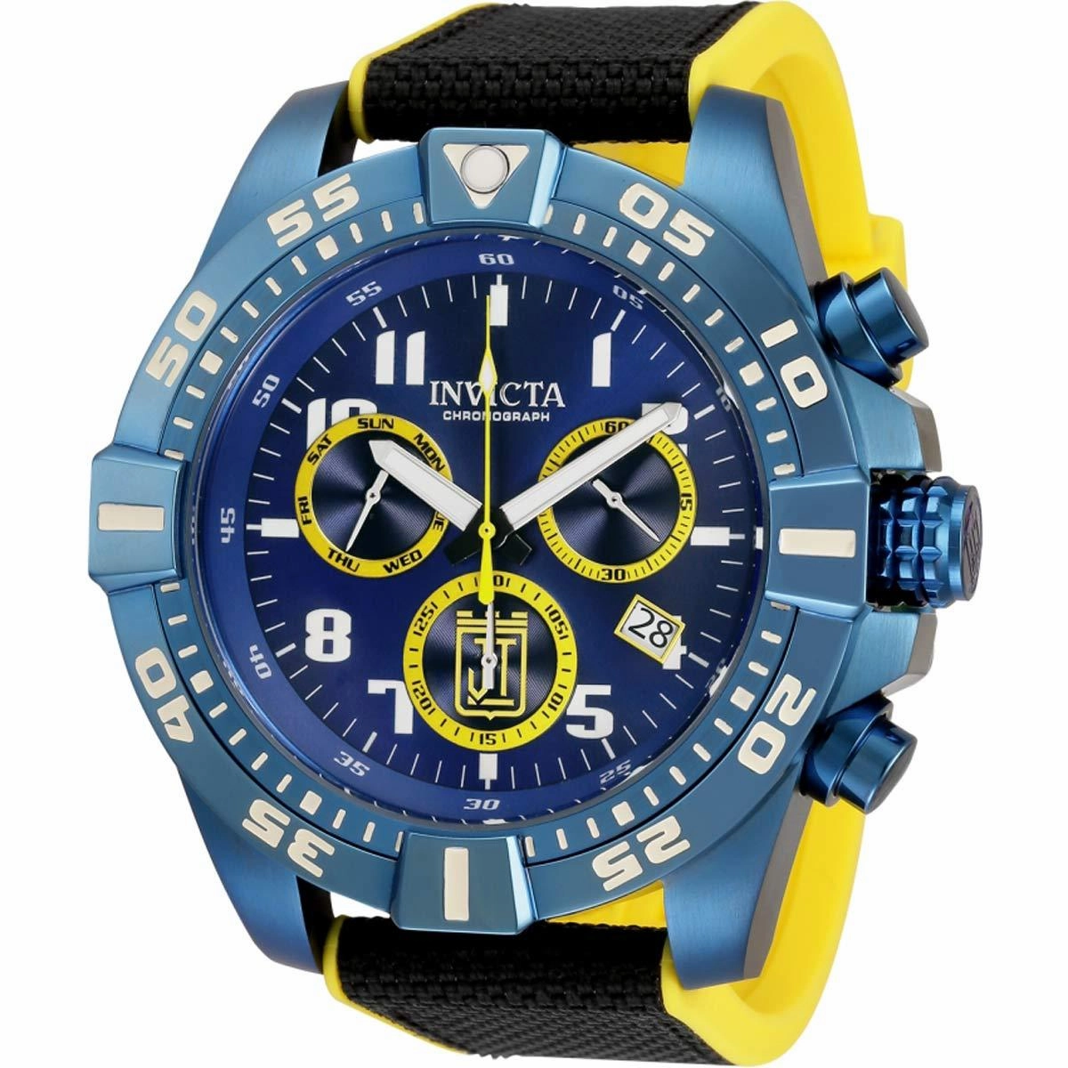 Invicta Men's Quartz Watch - Jason Taylor Chronograph Blue and Yellow Dial | 33219