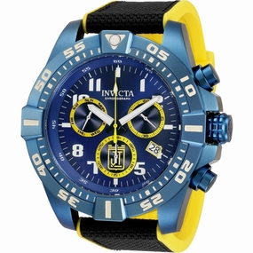 Invicta Men's Quartz Watch - Jason Taylor Chronograph Blue and Yellow Dial | 33219