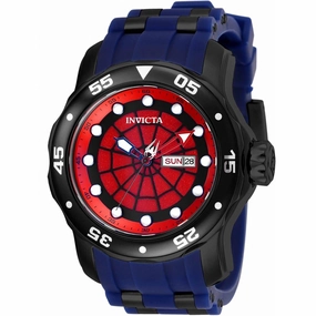 Invicta Men's Quartz Watch - Marvel Spiderman Day-Date Black and Red Dial | 25699