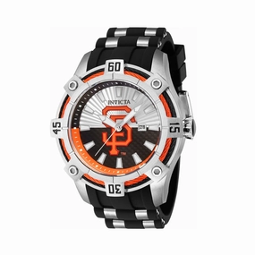 Invicta Men's Quartz Watch - MLB San Francisco Giants Silver and Black Dial | 43293