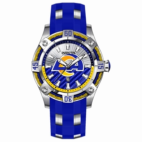 Invicta Men's Quartz Watch - NFL Los Angeles Rams Blue and Silver Tone Strap | 43324
